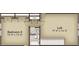 Upstairs floor plan with a loft and bedroom suite at 807 Big Cedar Dr., Loris, SC 29569