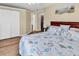 This bedroom has a walk in closet and a private bathroom at 8570 Hopkins Circle # D, Surfside Beach, SC 29575