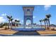 The Parks is a neighborhood community known for a grand entrance tower with a cascading water feature at 1087 Baker Creek Loop, Myrtle Beach, SC 29579