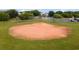 Fenced baseball field with well-maintained grass is perfect for outdoor activities at 1097 Stoney Falls Blvd., Myrtle Beach, SC 29579