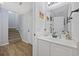 Half-bathroom featuring a modern sink and vanity with neutral paint at 1097 Stoney Falls Blvd., Myrtle Beach, SC 29579