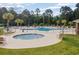 Inviting pool area features a hot tub, lounge chairs and pergolas at 1097 Stoney Falls Blvd., Myrtle Beach, SC 29579