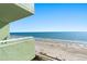 View of the beach and ocean from the balcony of the condo at 1105 South Ocean Blvd. # 806, Myrtle Beach, SC 29577