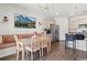Bright dining area with a built-in bench and stainless steel appliances at 112 Rialto Dr., Conway, SC 29526