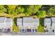 Here is an aerial view of the property, showcasing meticulous landscaping and ample parking at 1260 White Tree Ln. # F, Myrtle Beach, SC 29588