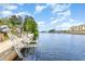 This home features a waterfront view with a boat lift and easy access to waterway at 128 Causey St., Myrtle Beach, SC 29577