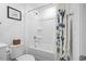 Bathroom featuring a tub/shower combination with a decorative curtain at 136 Villa Grande St. # B, Myrtle Beach, SC 29579