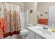 Cozy bathroom with tub, shower, and white sink at 162 Jessica Lakes Dr., Conway, SC 29526