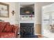 Living room highlighting fireplace, mantle, and decorative accents at 162 Jessica Lakes Dr., Conway, SC 29526