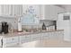 Kitchen with stainless sink and white cabinets at 162 Jessica Lakes Dr., Conway, SC 29526
