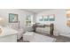 Bright Bedroom featuring light walls, a crib, and modern decor at 177 Ashworth Dr., Tabor City, NC 28463