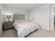 Bedroom features neutral carpet, white walls, and a large closet for storage at 189 Timber Oaks Dr., Myrtle Beach, SC 29588