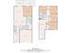 Detailed floor plan showcasing the layout of the first and second floor with room dimensions at 189 Timber Oaks Dr., Myrtle Beach, SC 29588