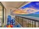Stunning ocean view from a private balcony with seating to enjoy the horizon at 200 72Nd Ave. N # 501, Myrtle Beach, SC 29572