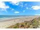 Beautiful beach view with white sand and boardwalk to the ocean at 200 72Nd Ave. N # 501, Myrtle Beach, SC 29572