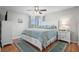 Main bedroom featuring a ceiling fan and generous natural light at 2262 Andover Dr. # E, Surfside Beach, SC 29575