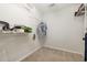 Walk-in closet with metal shelving and carpeted floors at 2405 Brick Dr., Longs, SC 29568