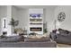 Comfortable living room with a modern fireplace, cozy seating, and stylish decor at 305 Calhoun Falls Dr., Myrtle Beach, SC 29579