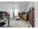 Chic home office features carpet floors, custom wood trim and built-in shelves at 305 Calhoun Falls Dr., Myrtle Beach, SC 29579