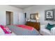 Nicely decorated bedroom with stylish furnishings, artwork, and neutral colors at 311 Glade Ct., Loris, SC 29569