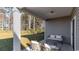 Covered patio with comfortable seating offering a relaxing outdoor space at 311 Glade Ct., Loris, SC 29569