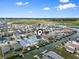 Aerial view of waterfront community with homes along canals and beautiful marshland at 312 47Th Ave. N, North Myrtle Beach, SC 29582