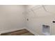 Laundry room with vinyl wood-look floors and hookups at 334 Glacier Way, Conway, SC 29526