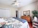 Bedroom with hardwood floors, ceiling fan, and closet at 4266 Arabella Way, Little River, SC 29566