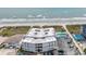 Aerial view of condo building near the beach, showcasing the rooftop HVAC units and surrounding area at 5000 N Ocean Blvd. # F2, North Myrtle Beach, SC 29582