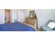 Comfortable bedroom featuring a wooden dresser and a relaxing blue color scheme at 5140 Yellowstone Dr., Conway, SC 29526