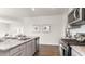 Modern kitchen featuring stainless steel appliances, granite countertops, and wood flooring at 5140 Yellowstone Dr., Conway, SC 29526