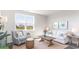 Bright living room with a comfortable sofa, a large window, and stylish decor at 5140 Yellowstone Dr., Conway, SC 29526
