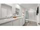 Bright bathroom with double vanity, neutral colors, and modern fixtures at 5153 Yellowstone Dr., Conway, SC 29526