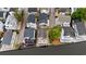 An aerial view showing the houses on the canal with decks at 6001-308 South Kings Hwy., Myrtle Beach, SC 29575
