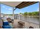 Spacious back porch with outdoor seating and beautiful waterway views at 6001-308 South Kings Hwy., Myrtle Beach, SC 29575