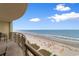 Breathtaking view of beach from the large private balcony! at 603 S Ocean Blvd. # 1205, North Myrtle Beach, SC 29582