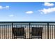 Oceanfront views from the balcony, perfect for morning coffee or evening cocktails at 603 S Ocean Blvd. # 1205, North Myrtle Beach, SC 29582