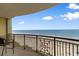 Enjoy gorgeous ocean views from this unit's private balcony with seating at 603 S Ocean Blvd. # 1205, North Myrtle Beach, SC 29582