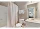 Bathroom featuring a shower-tub combination and a single sink vanity at 6203 Catalina Dr. # 1832, North Myrtle Beach, SC 29582