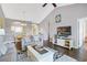 Bright living room showcases an open floor plan and hardwood floors at 6203 Catalina Dr. # 1832, North Myrtle Beach, SC 29582