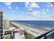 Stunning aerial view of the beach and the ocean at 7100 Ocean Blvd. N # 1425, Myrtle Beach, SC 29572
