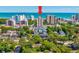 Aerial view of property with the ocean in the background at 7509 N Ocean Blvd. # 101, Myrtle Beach, SC 29572