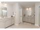 Bright bathroom featuring double vanities and ample counter space and modern fixtures at 867 Ireland Dr., Longs, SC 29568