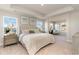 Spacious main bedroom with a sitting area and beautiful water views from multiple windows at 867 Ireland Dr., Longs, SC 29568