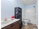 bathroom featuring a shower-tub combination and single sink vanity at 109 Winding Path Dr., Loris, SC 29569