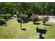 Outdoor grilling area with well-maintained landscaping at 1101 Peace Pipe Pl. # 201, Myrtle Beach, SC 29579