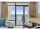 Seating area with direct access to the beach at 1501 South Ocean Blvd. # 643, Myrtle Beach, SC 29577