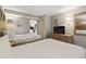 Cozy bedroom with two comfortable beds and neutral decor, offering a relaxing and inviting atmosphere at 1501 South Ocean Blvd. # 643, Myrtle Beach, SC 29577