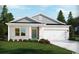 Charming single-story home featuring a brick facade, well-manicured lawn, and a two-car garage, blending comfort with curb appeal at 1566 Regal Fern Way, Longs, SC 29568