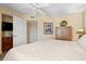 View from the bedroom shows the closet and TV at 215 77Th Ave. N # 807, Myrtle Beach, SC 29572
